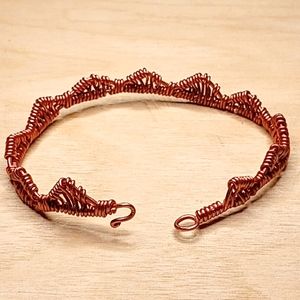 Pure Copper Crown Bracelet w/ Clasp